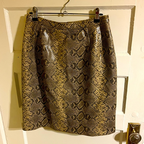 Vintage Snake Print Skirt - Picture 1 of 3